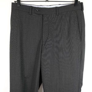 Paul Betenly Phoenix Black Pinstriped Dress Pants Size 32 (Measured 34x28)